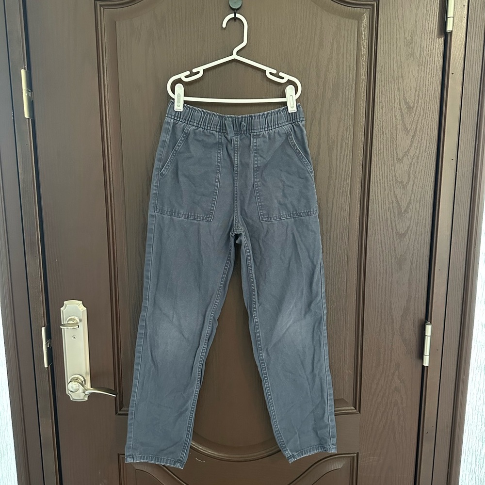 3/$15 H&M Boys Dark Gray Cargo Pants Large Pocket Casual Pants Size 10Y